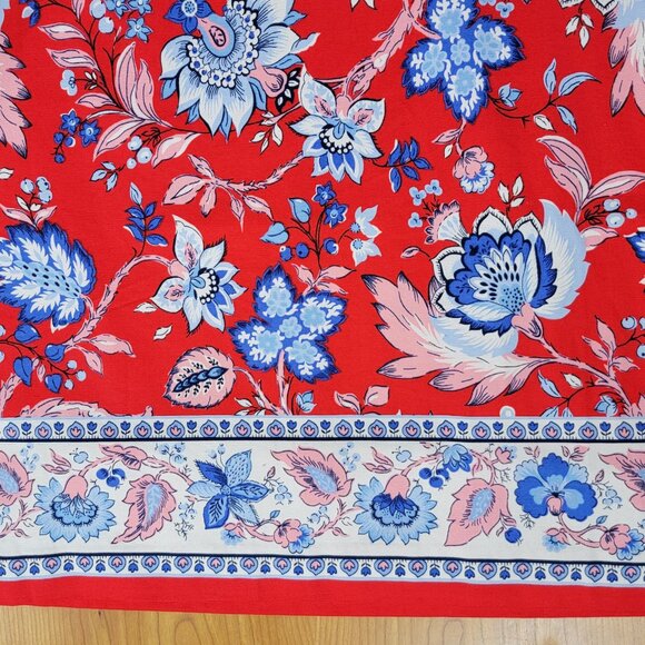 NWT Talbots Canvas A-Line Skirt Climbing Floral - 14P - Picture 10 of 10